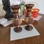 Vases carved wooden Image 4