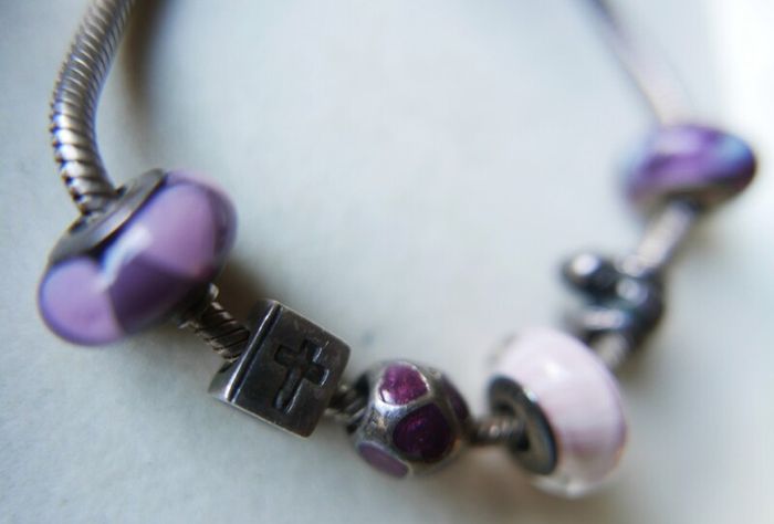 Pandora Charm Bracelet with Assorted Beads