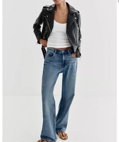 Faux leather jacket