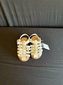 girls white sandals