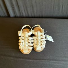 girls white sandals
