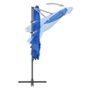 Cantilever Umbrella with Steel Pole Azure Blue 250x250 cm Image 2