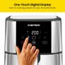 NEW SALE | TurboTouch Air Fryer, The Most Compact And Healthy Way To Cook Oil-Free, One-Touch Digital Controls And Shake Reminder Image 3