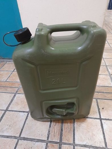fuel canister in olive green
