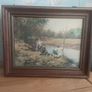 Framed Picture .. Excellent Quality Solid Walnut Frame Image 6