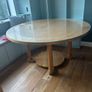 Circular Solid Oak Table Image 2