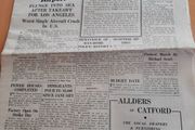 The New Daily 1962 vintage newspaper