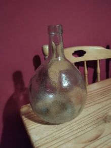 antique glass demijohn