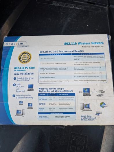 Proxim Skyline 802.11b PC Card for Notebooks