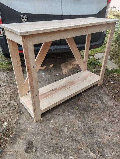 Handmade rustic table
