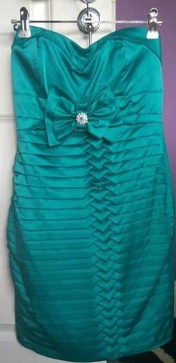 NEW QUALITY Turquise dress with adjustable straps size sm ml