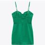 Zara Green chain strap mini dress Size L BNWT Image 6