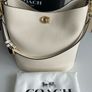 Brand New Coach Soft Willow Bucket Bag 26cm in the Colour Chalk Image 2