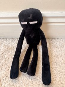 Minecraft Enderman Plush MoJang Gaming Black approx. 24 cm. Used NO Tag Please see photos