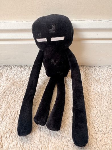Minecraft Enderman Plush MoJang Gaming Black approx. 24 cm. Used NO Tag Please see photos