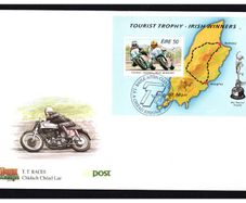 1996 Ireland Isle of Man TT (Tourist Trophy) Commemorative Stamp Miniature Sheet An Post First Day Cover (FDC)