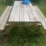 large garden bench and table Image 5