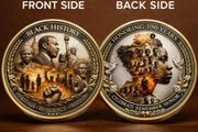 1pc Black History Cultural Commemorative Coin, new.
