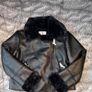 Stradivarius Black Faux Leather Moto Aviator Jacket Size M New with Tags Image 3