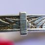 Vintage Sterling Silver Claddagh Bangle Bracelet 2" - 6,28g Image 9
