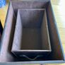Two 'PU leather' Storage boxes Image 5