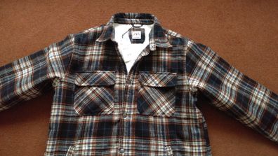 Zara Mens Checked Fleece Lined Jacket - New with Tags