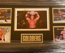 Goldberg autographed plaque