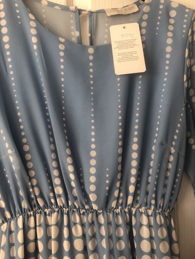Polka Dot Blue Dress BNWT