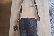 BNWT black medium size cross body shoulder fringe bag Atmosphere Postage included