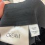 Black Wrap  Trouser Brand Cream Image 4