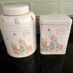 Peter Rabbit storage containers x 2