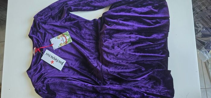 Joe Browns women's velour long-sleeved midi dress, purple, size 36 / S