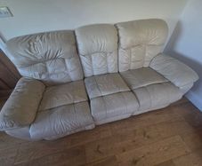 3 & 2 Seater leather couch