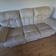 3 & 2 Seater leather couch