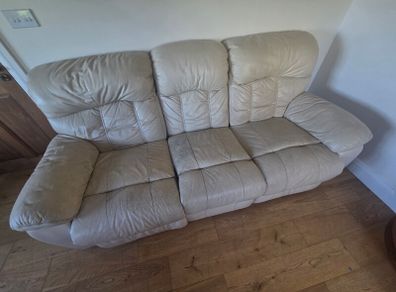 3 & 2 Seater leather couch