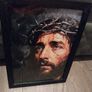 "Jesus: Sacrifice for all of us Limited Edition artist Andrea Di Martino A3 with frame read description Image 3