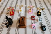 Accessories for Dolls house - miniature telephones