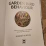 Garden Bird Behaviour. Robert Burton. How To Recognise And Everyday Bird Activities. First Edition Large Volume Paperback In Good Condition. Image 5