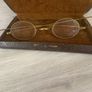 Vintage Round eyeglasses gold tone Unique Style! Image 2