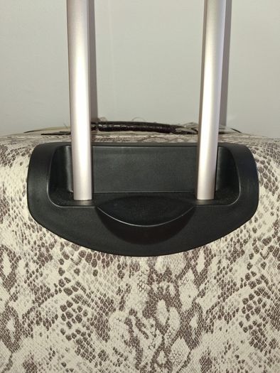 Brown 3 Piece Snake Skin Luggage Set