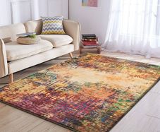 FREE EXPRESS SHIPPING Aspire Homeware Rugs for Bedroom Living Room - Traditional Area Rugs 40x60 cm Vibrant Cashmere Style Soft Short Pile Vintage Rug - Carpet for Dining Room Easy To Clean