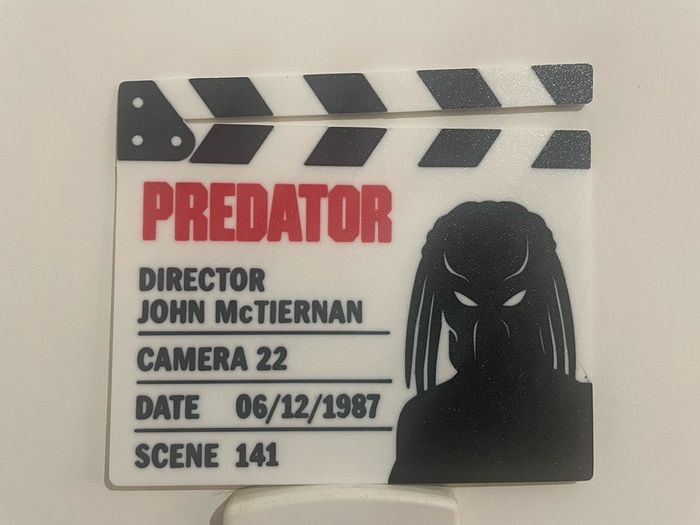 Predator Movie clap board