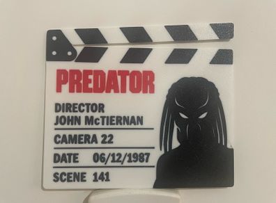 Predator Movie clap board
