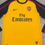 Vintage 2008 Nike Arsenal London 2008 Away Long Sleeve Jersey Shirt Mens Large Image 2