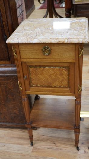 Pair of French Walnut Bedside Cabinets