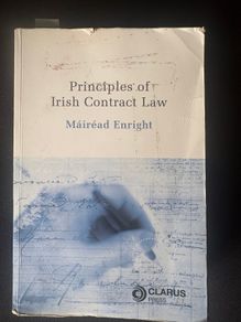 Principles of Irish Contract law