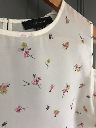 Pennys cold shoulder floral blouse size 10