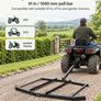 6ft Tow Behind Drag Harrow for ATV Tractor and Driveway Levelling Image 2