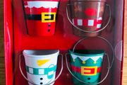 4 Christmas Egg Cups