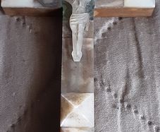 Vintage mother of pearl crucifix
